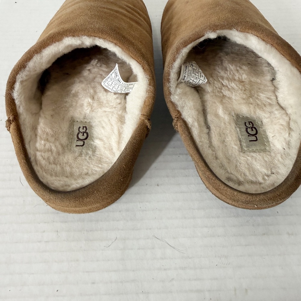UGG Women's Elea Chestnut Sheepskin Slip On Comfort Slippers Size 7 - Picture 4 of 7